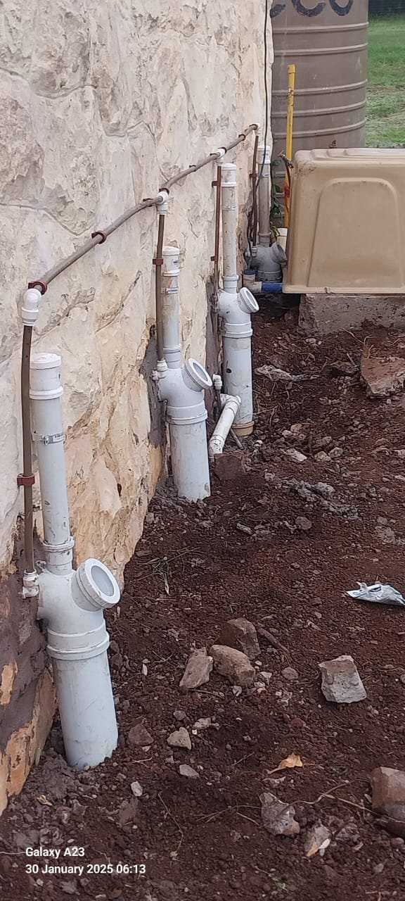 Exterior plumbing installation Durban